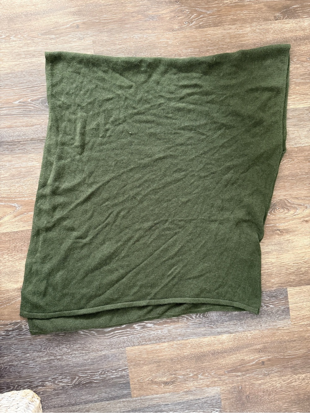 J. Crew Olive Green Knit Cape/Shawl